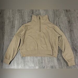 10TREE CROP HALF ZIP SWEATER